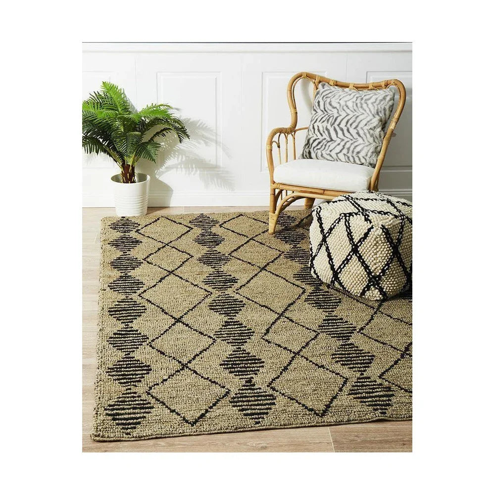 Kenya Kasa Hand Woven Tribal Jute Rug