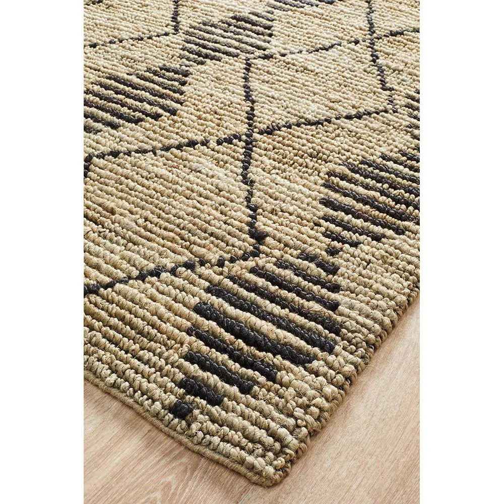 Kenya Kasa Hand Woven Tribal Jute Rug