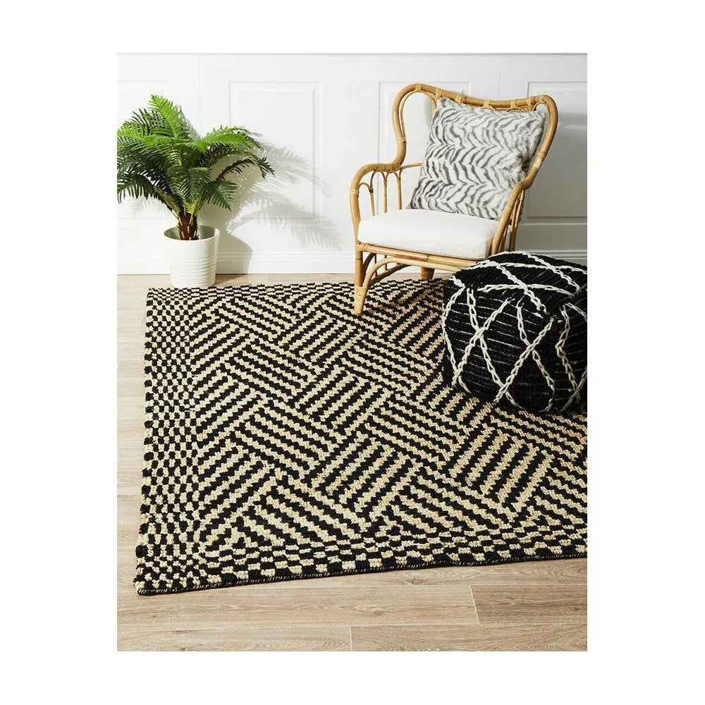 Kenya Kimi Hand Woven Tribal Jute Rug