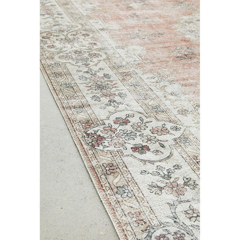 Kendra Coco Peach Washable Rug