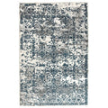 Kendra Yasmin Distressed Transitional Rug White Blue Grey