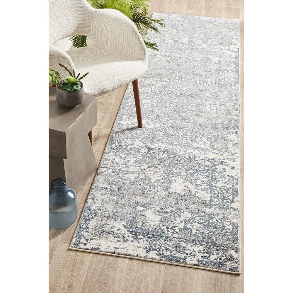 Kendra Yasmin Distressed Transitional Runner Rug - ICONIC RUGS