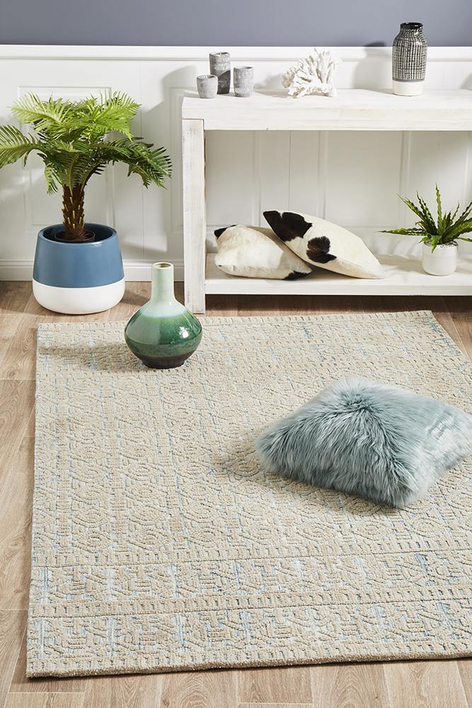 Levi Lucy Blue Green Rug - ICONIC RUGS