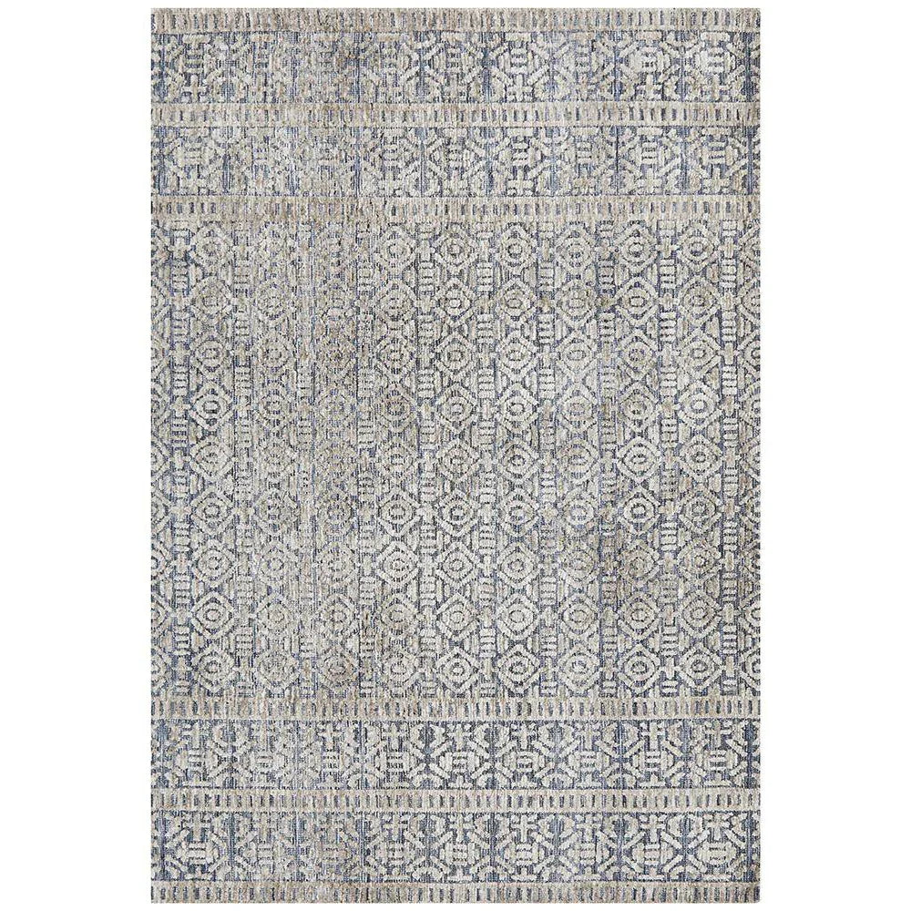 Levi Miriam Navy Grey Rug - ICONIC RUGS