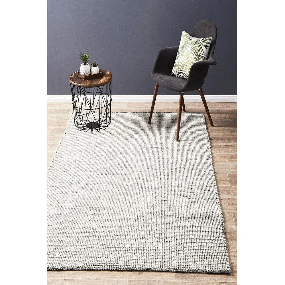 Loft Stunning Wool Black Rug - ICONIC RUGS