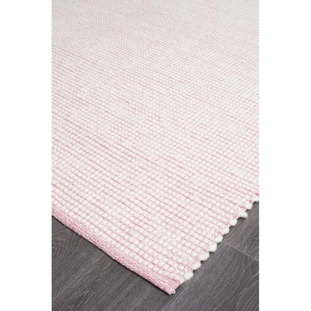 Loft Stunning Wool Pink Rug