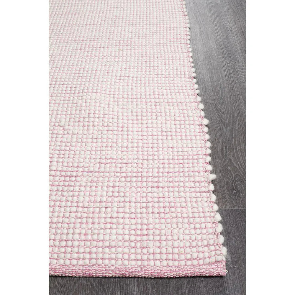 Loft Stunning Wool Pink Rug