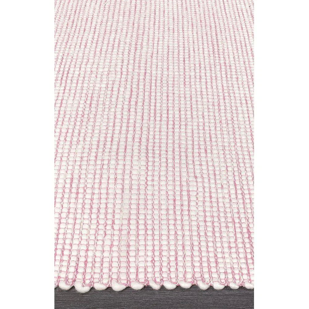 Loft Stunning Wool Pink Rug