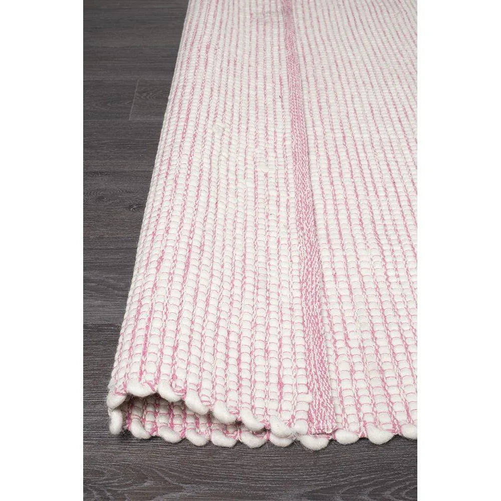 Loft Stunning Wool Pink Rug