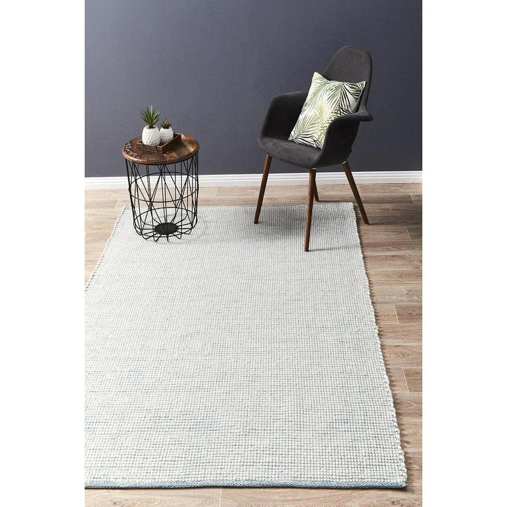 Loft Stunning Wool Turquoise Rug - ICONIC RUGS