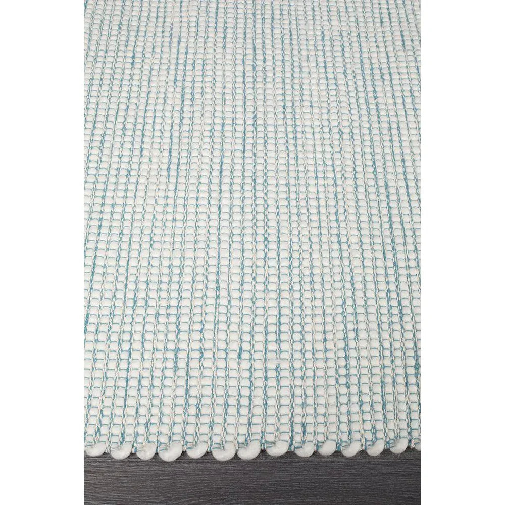 Loft Stunning Wool Turquoise Rug