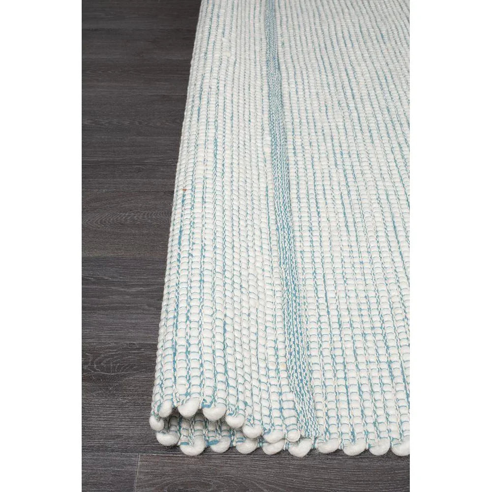 Loft Stunning Wool Turquoise Rug