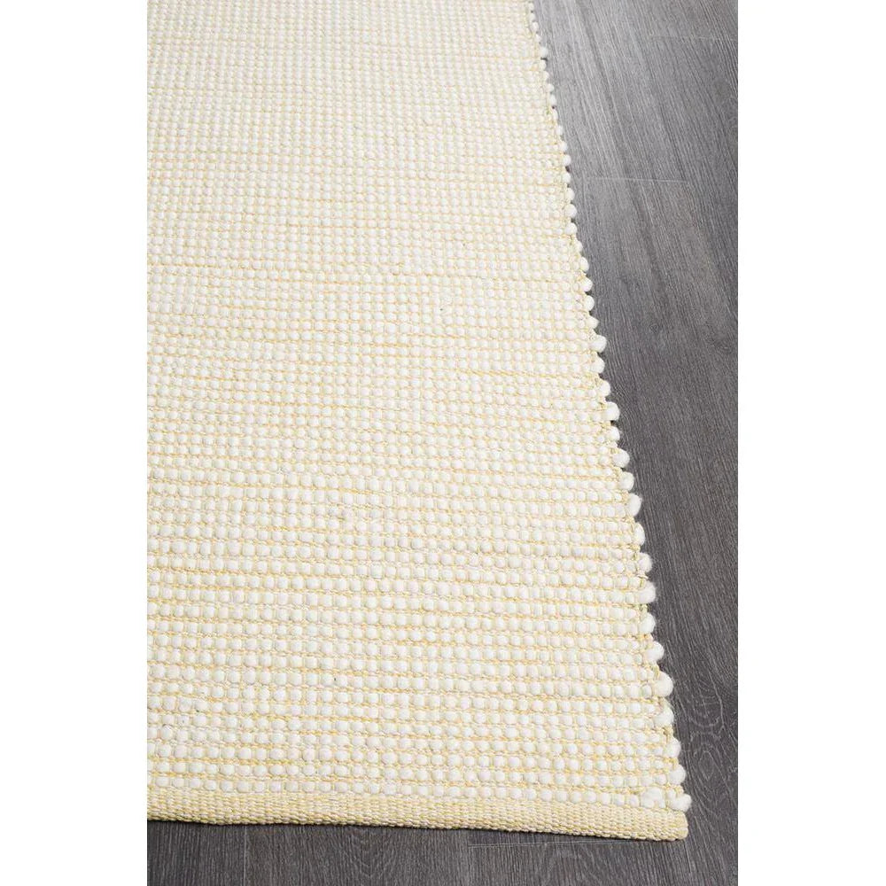 Loft Stunning Wool Yellow Rug
