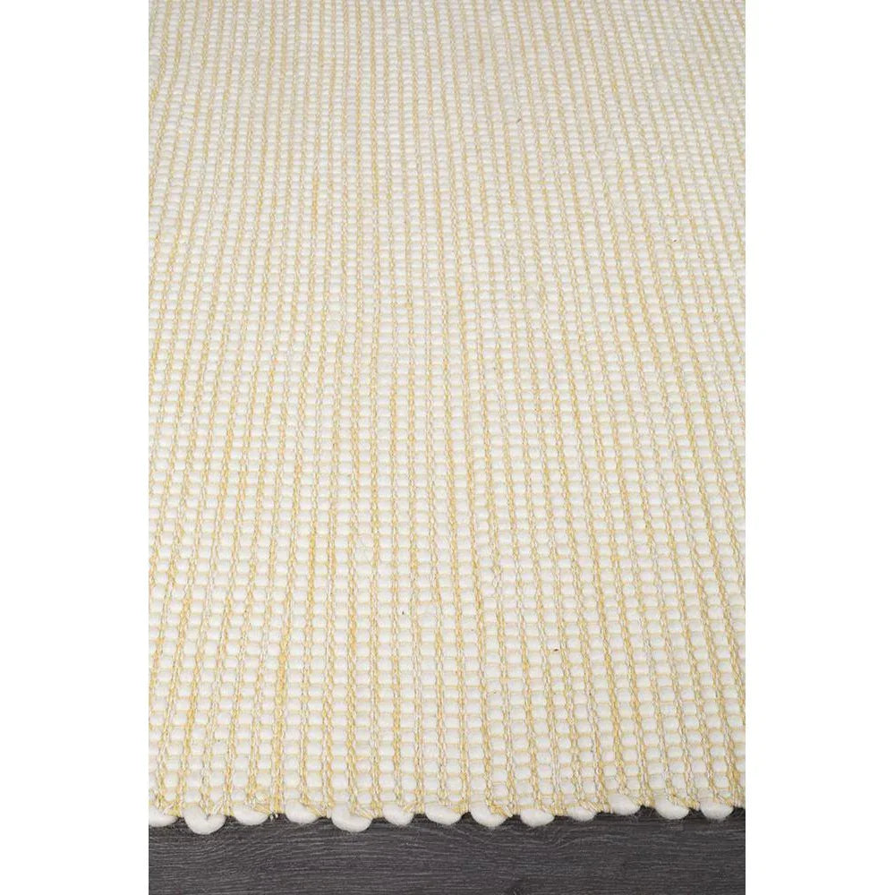 Loft Stunning Wool Yellow Rug