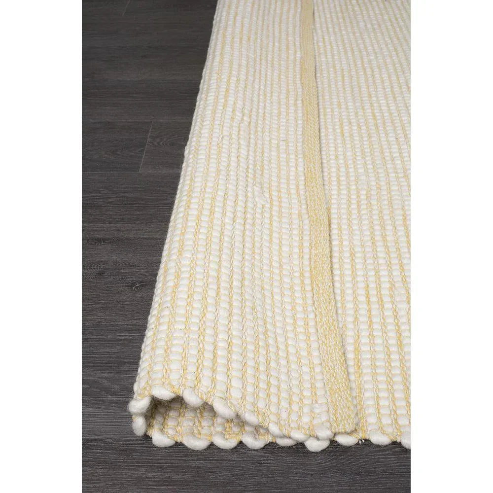 Loft Stunning Wool Yellow Rug