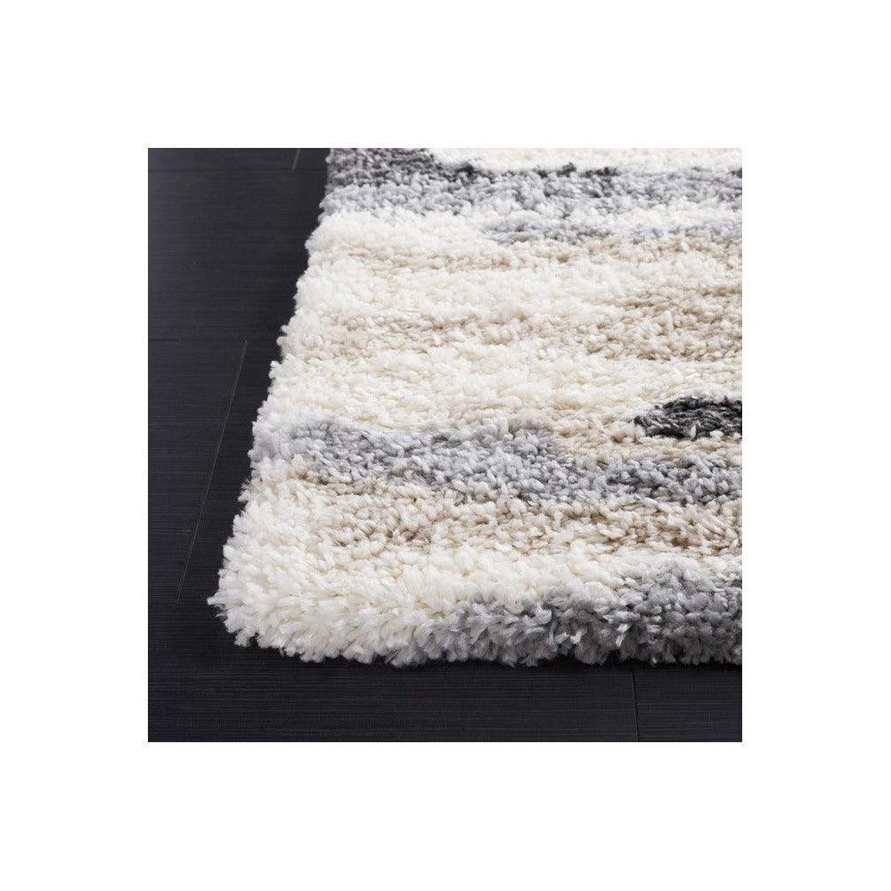 Lunar Neptune Slate Shag Rug