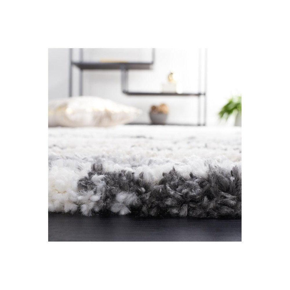 Lunar Neptune Slate Shag Rug