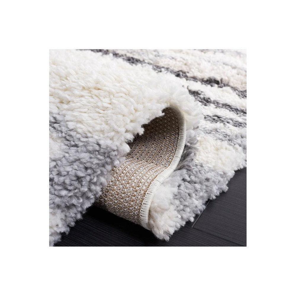 Lunar Neptune Slate Shag Rug
