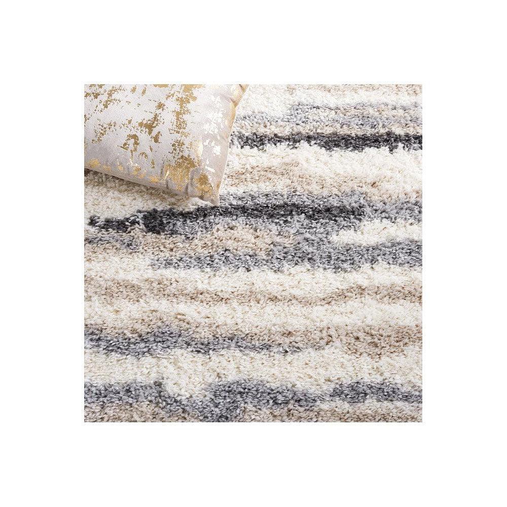 Lunar Neptune Slate Shag Rug