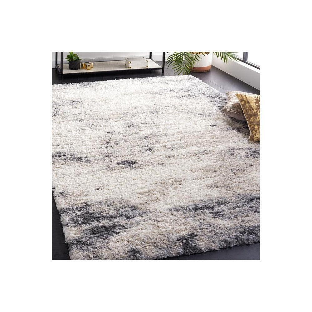 Lunar Opal Steel Shag Rug