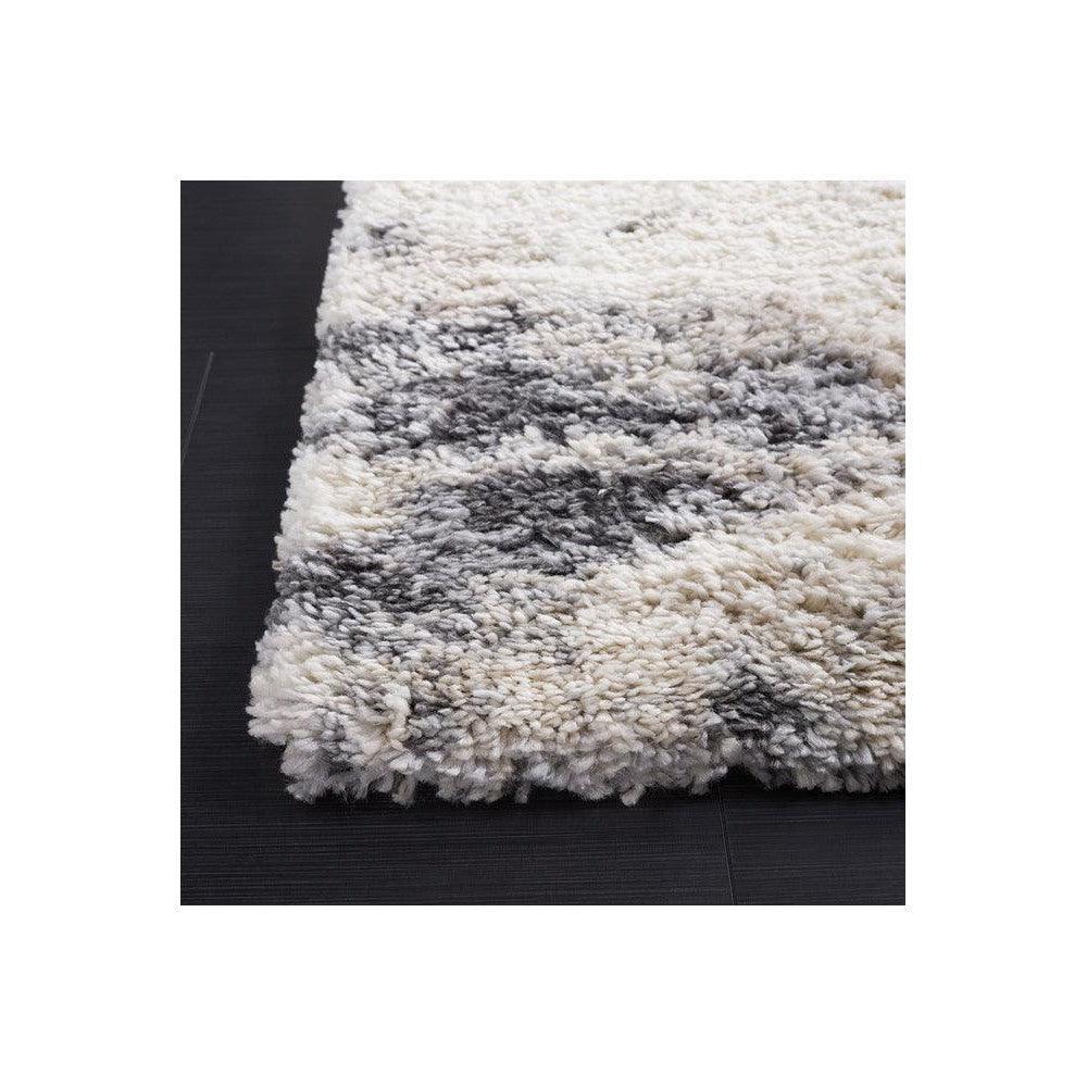 Lunar Opal Steel Shag Rug