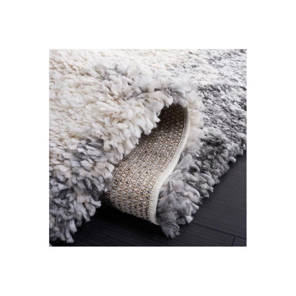Lunar Opal Steel Shag Rug