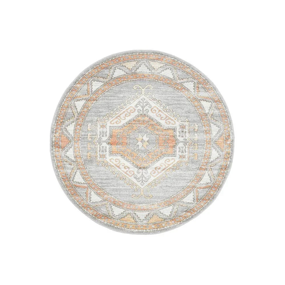 Mayfair Caitlen Grey Round Rug - ICONIC RUGS