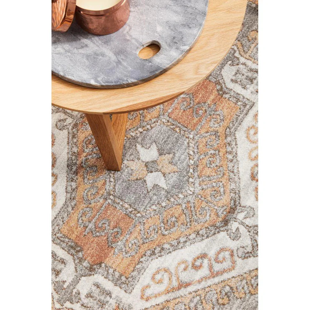 Mayfair Caitlen Grey Round Rug - ICONIC RUGS