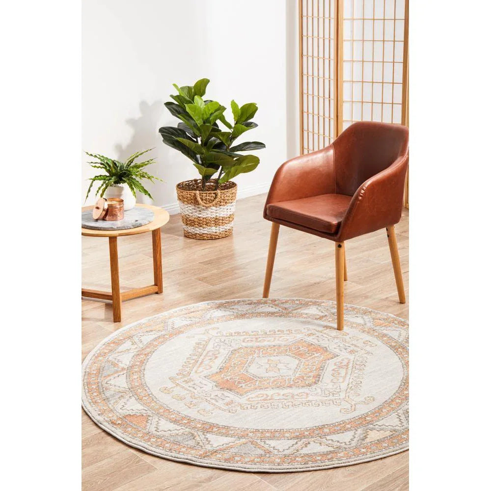 Mayfair Caitlen Natural Round Rug - ICONIC RUGS