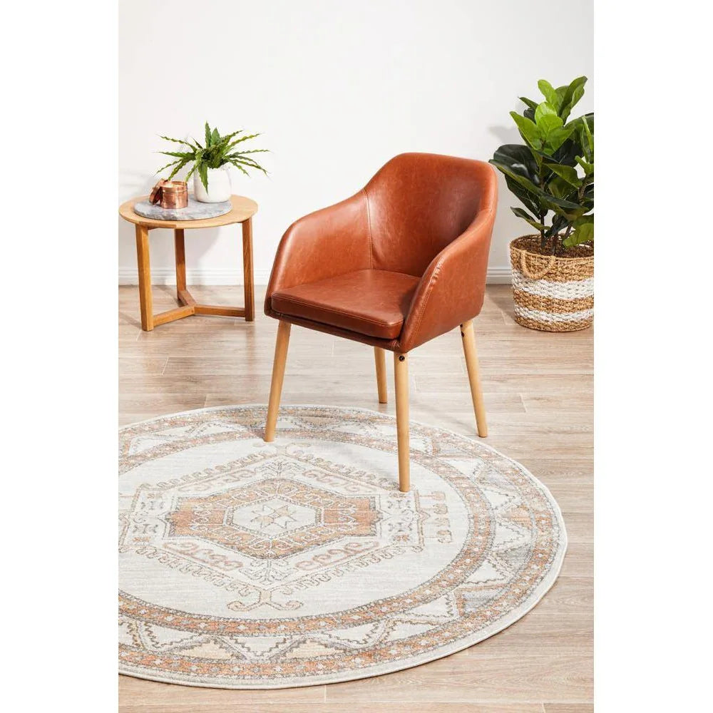 Mayfair Caitlen Natural Round Rug - ICONIC RUGS