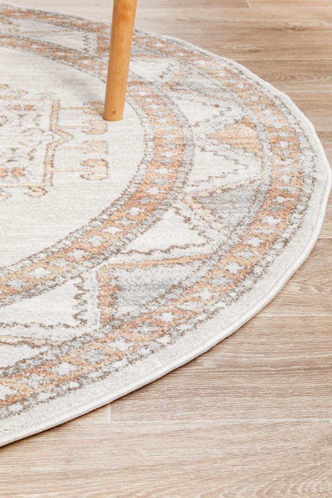 Mayfair Caitlen Natural Round Rug - ICONIC RUGS