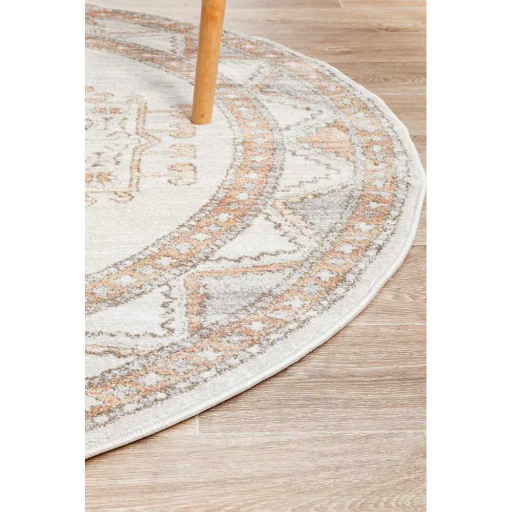 Mayfair Caitlen Natural Round Rug - ICONIC RUGS