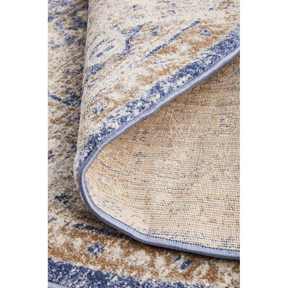 Mayfair Hugo Ocean Round Rug - ICONIC RUGS
