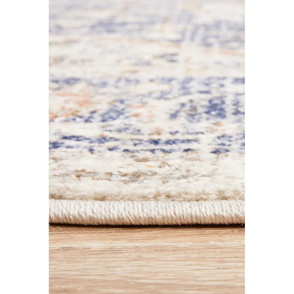Mayfair Lorissa Blue Round Rug - ICONIC RUGS