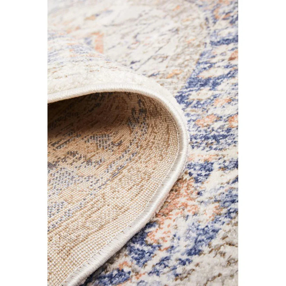 Mayfair Lorissa Blue Round Rug - ICONIC RUGS
