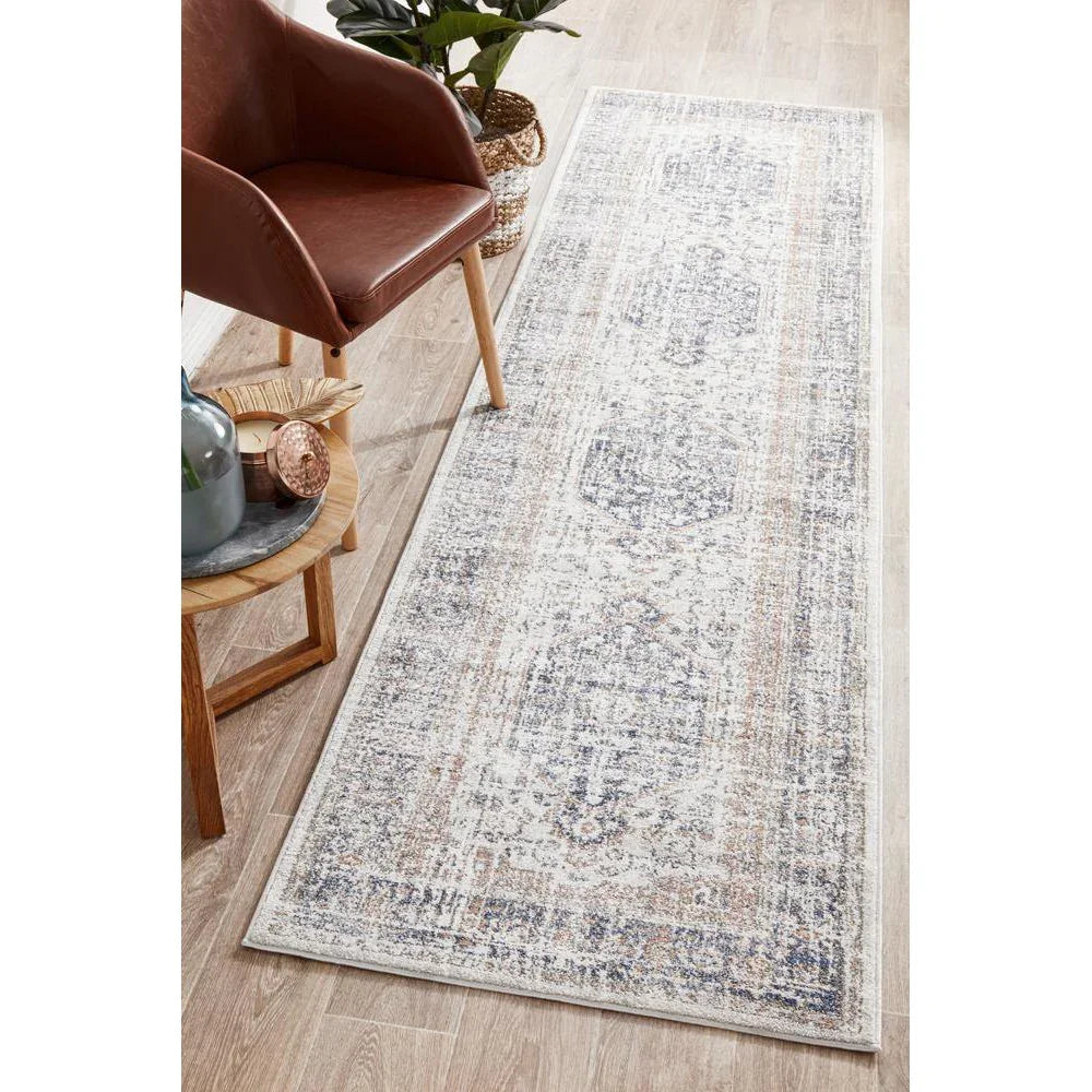Mayfair Lorissa Blue Runner Rug - ICONIC RUGS