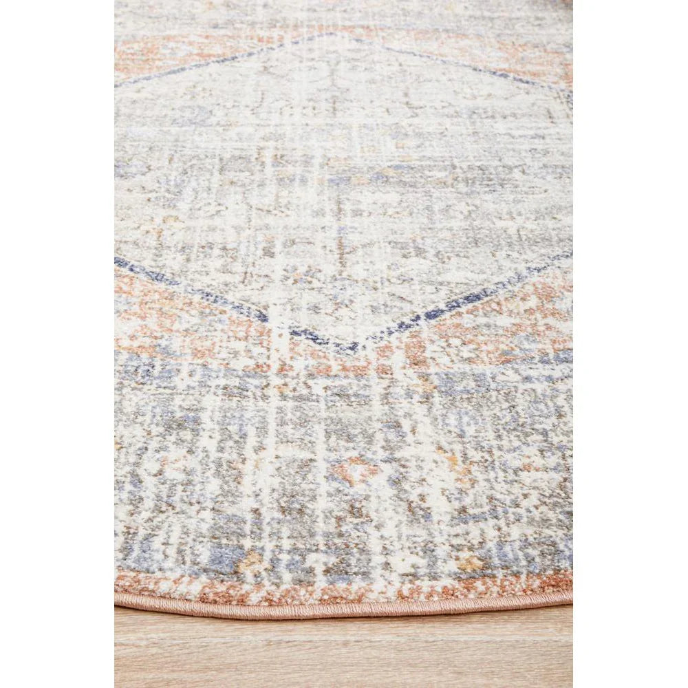 Mayfair Lorissa Peach Round Rug - ICONIC RUGS