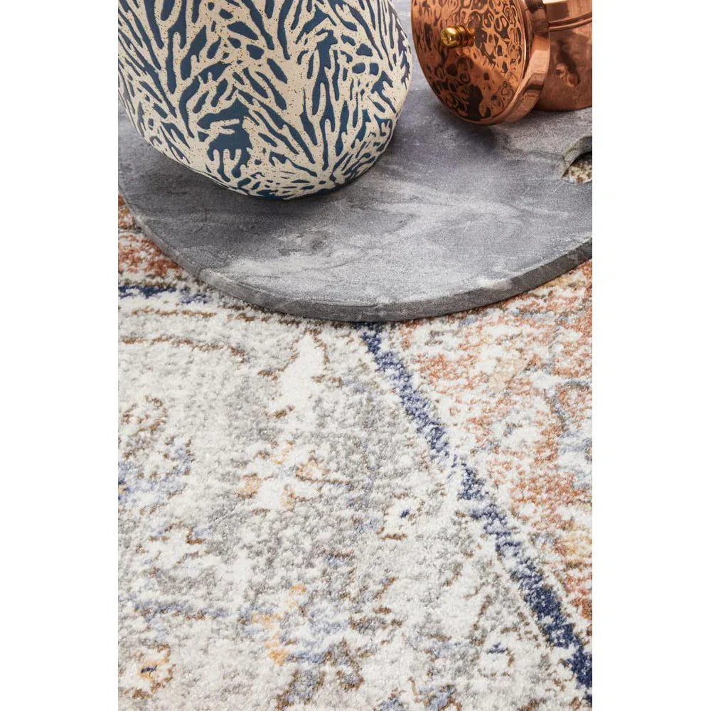 Mayfair Lorissa Peach Round Rug - ICONIC RUGS