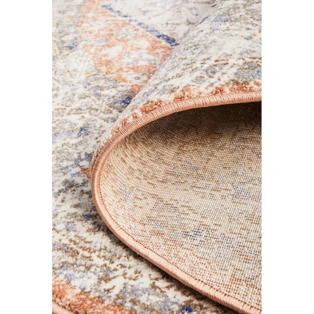 Mayfair Lorissa Peach Round Rug - ICONIC RUGS