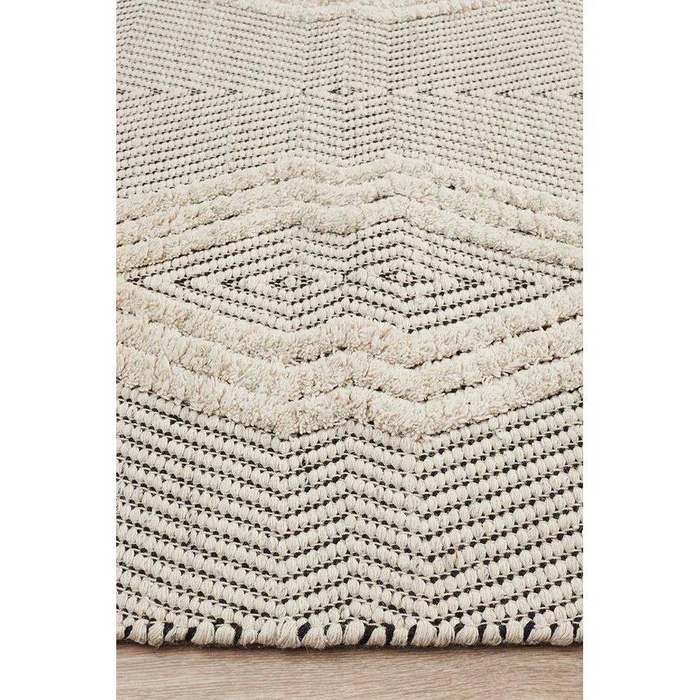 Miller Rhythm Chime Bone Rug - ICONIC RUGS
