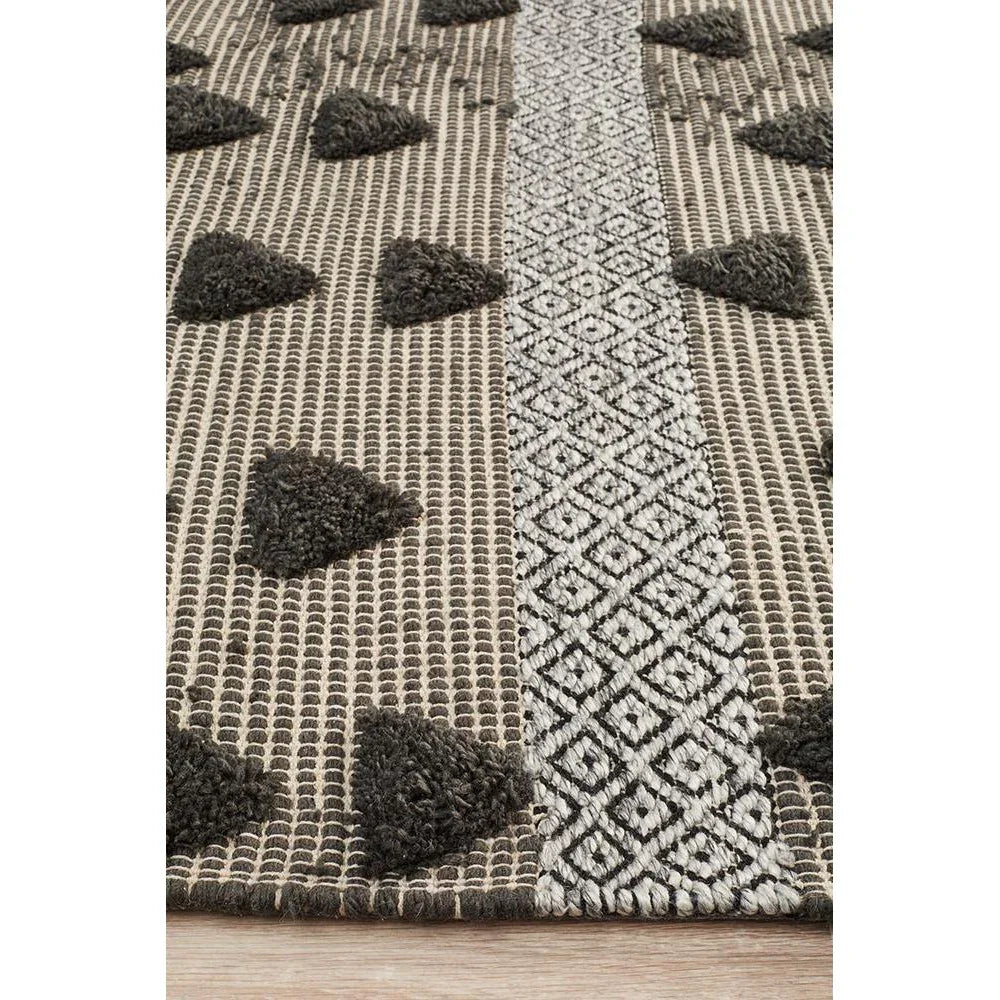 Miller Rhythm Flow Charcoal Rug - ICONIC RUGS