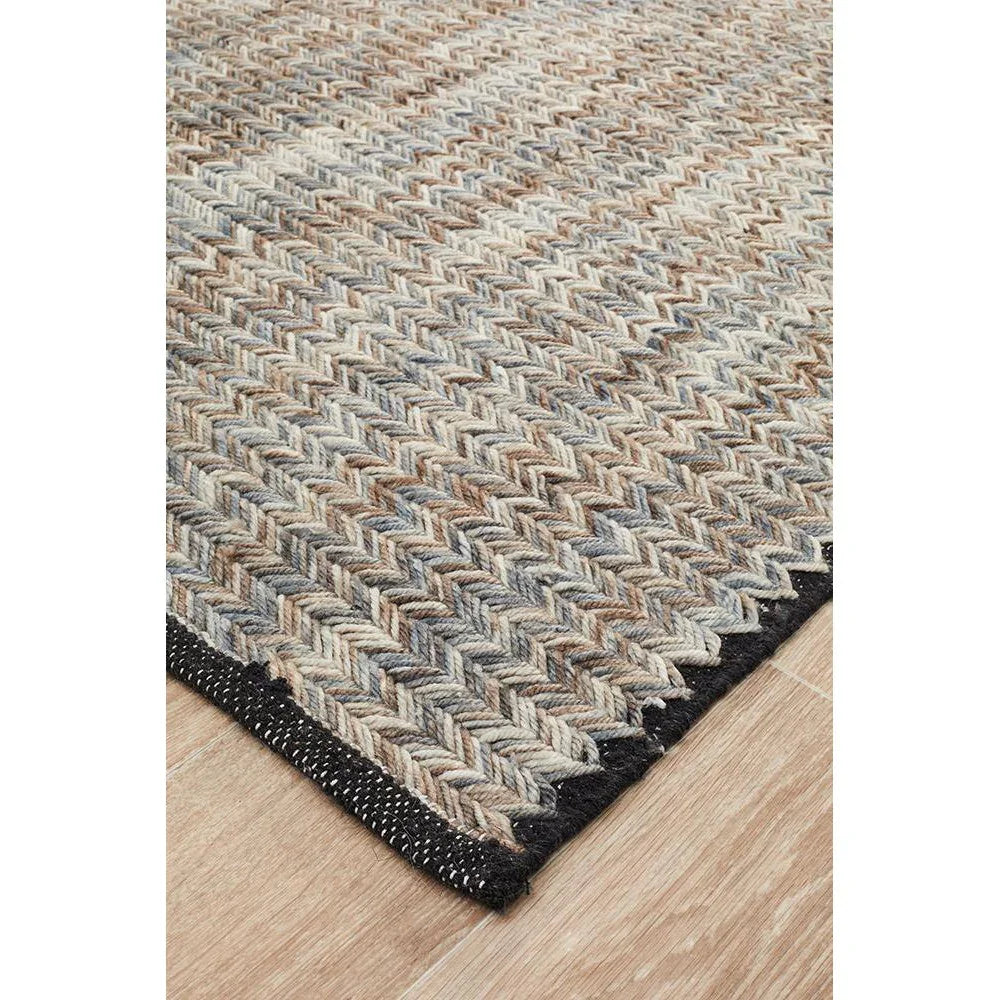 Miller Rhythm Jazz Smoke Rug - ICONIC RUGS