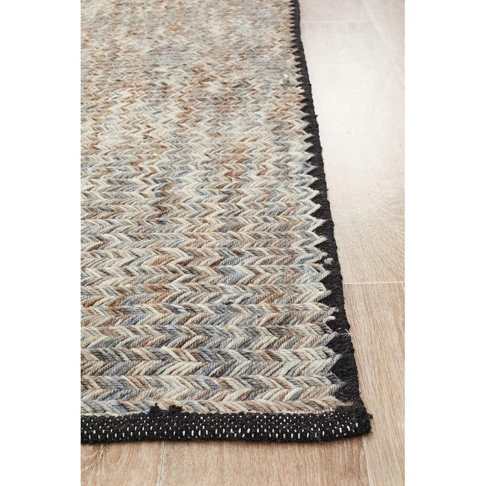 Miller Rhythm Jazz Smoke Rug - ICONIC RUGS