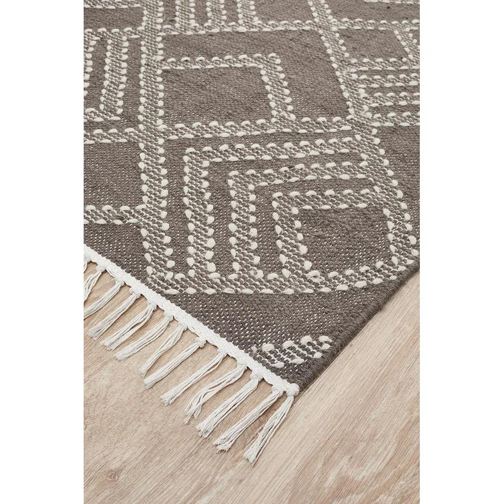 Miller Rhythm Symphony Grey Rug - ICONIC RUGS