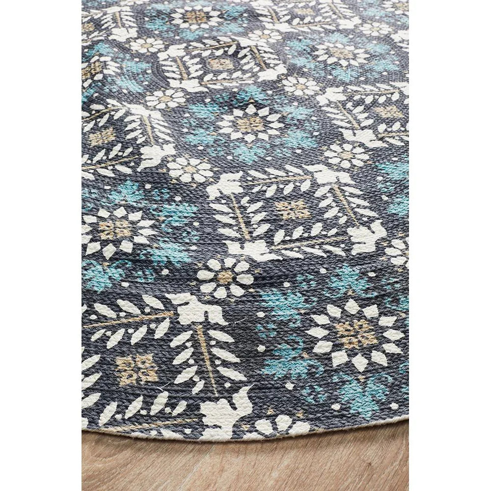 Lunar Printed Blue - ICONIC RUGS