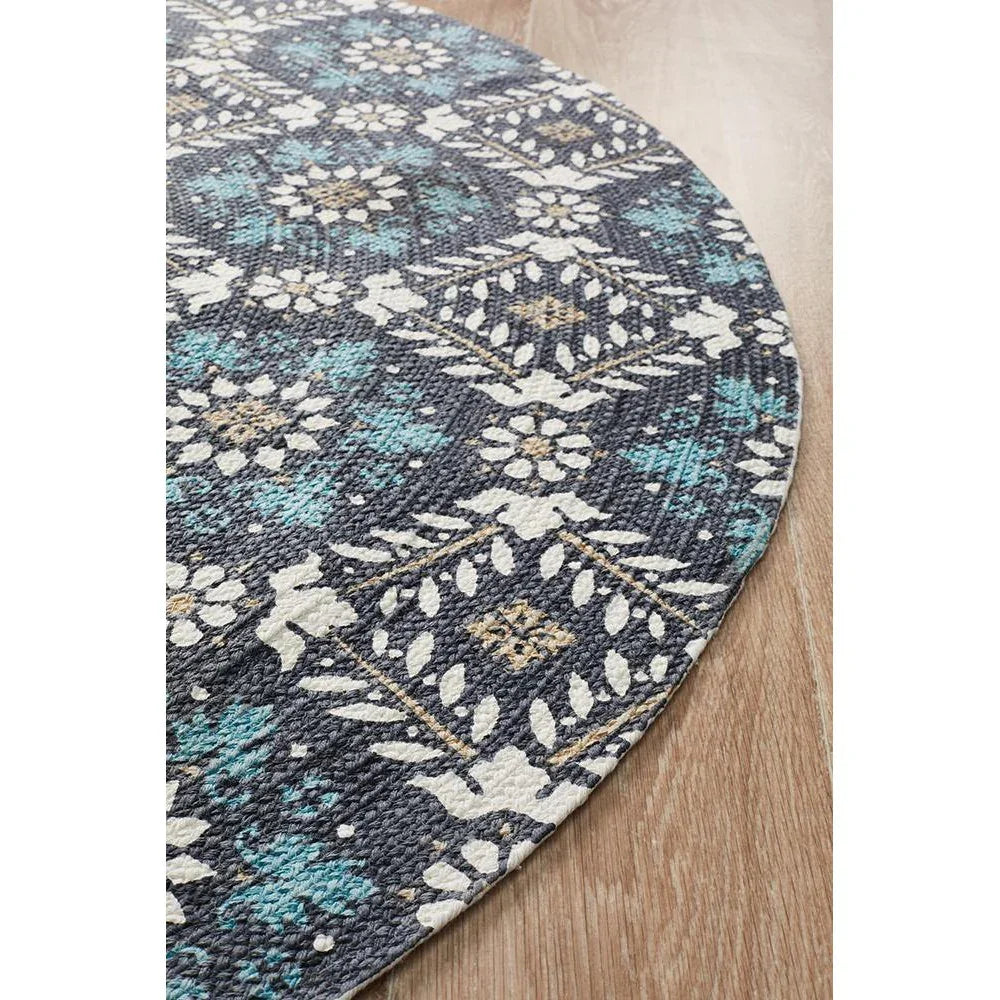 Lunar Printed Blue - ICONIC RUGS