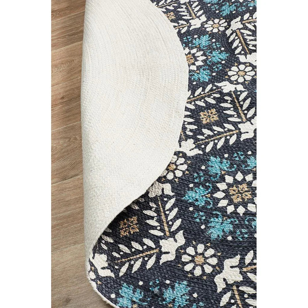 Lunar Printed Blue - ICONIC RUGS