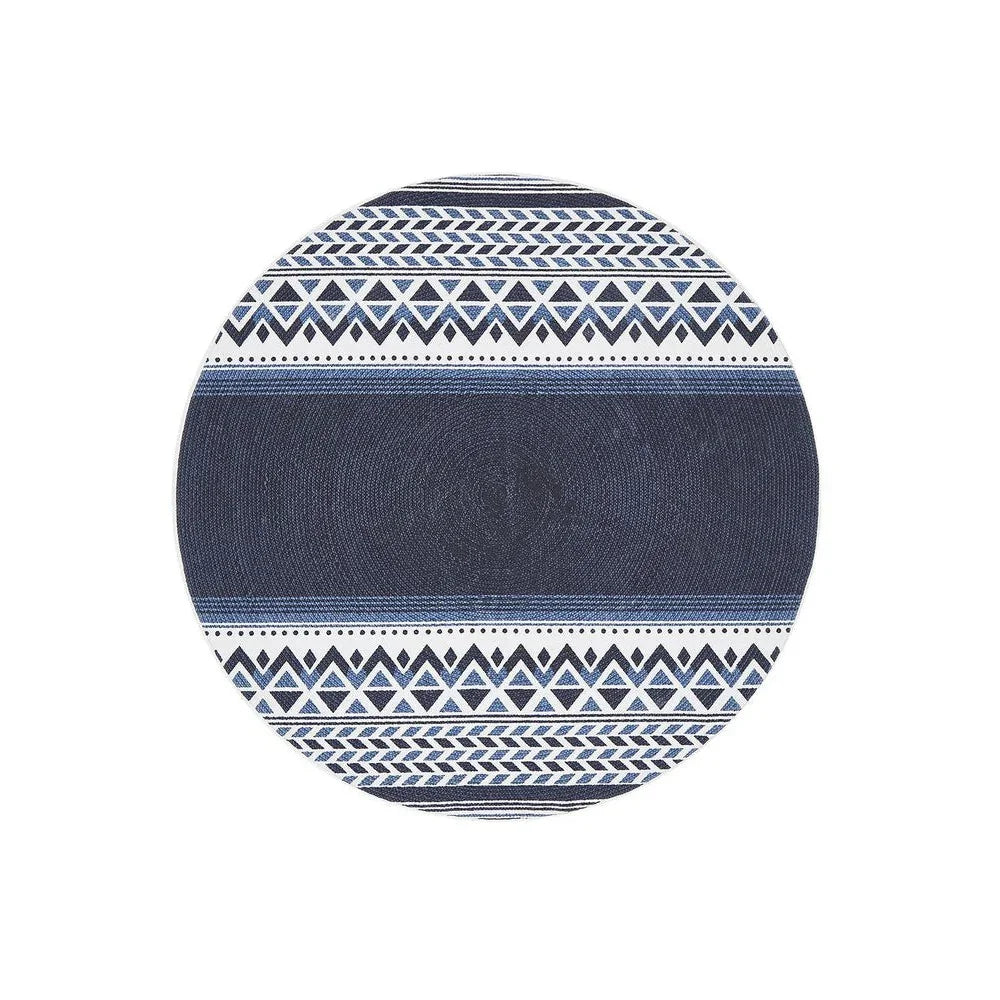 Lunar Printed Navy - ICONIC RUGS