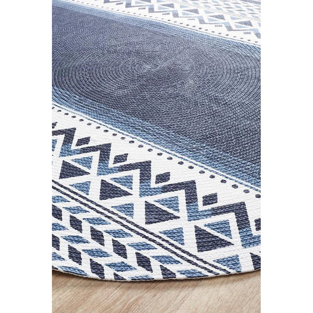 Lunar Printed Navy - ICONIC RUGS