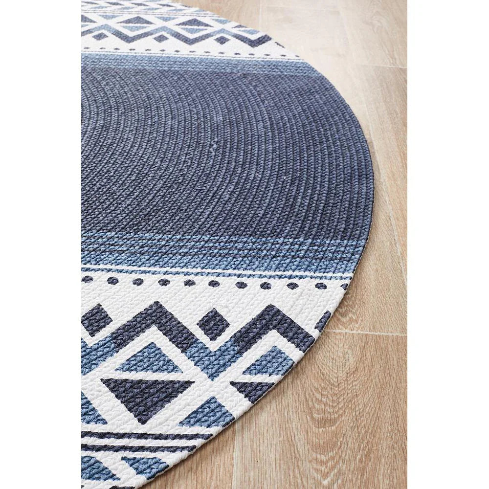 Lunar Printed Navy - ICONIC RUGS